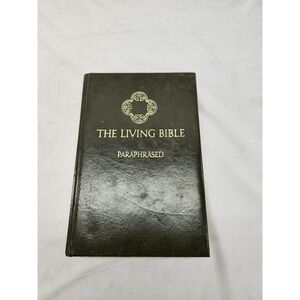 The Living Bible Paraphrased Tyndale House 1974 Vintage Green Hardcover Bible